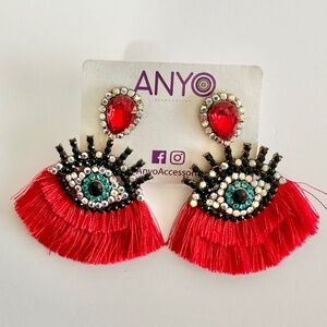 Colorful Artisanal Eyed Earrings